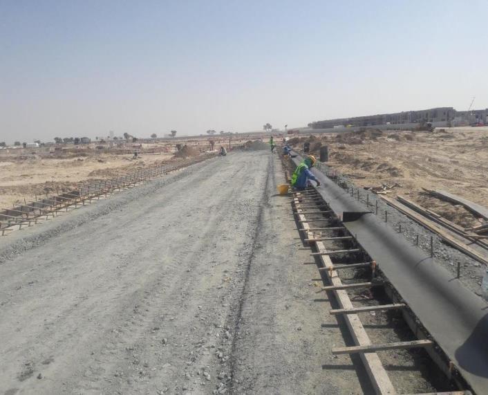 Ruler Kerb Dubai Hili Concrete Road