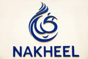 the-nakheel-pjsc-company-logo-is-seen-in-the-companys-sales-office-in-dubai-united-arab